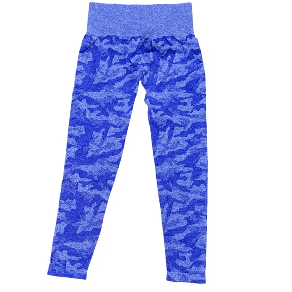 NVGTN Purple Camo Seamless Workout Leggings - Picture 1 of 7